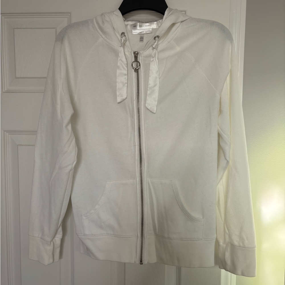“Bride” White Zip-Up Hoodie